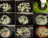 Foto del paso 3 de la receta: Gratinado de coliflor y espinacas con queso azul