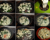 Foto del paso 3 de la receta: Gratinado de coliflor y espinacas con queso azul