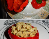Foto del paso 4 de la receta: Pimiento relleno de pollo con soja y miel
