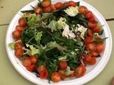 Ensalada con crujiente bacón y frutos secos
