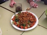 Ensalada con crujiente bacón y frutos secos