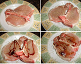 Foto del paso 1 de la receta: Chuletas de cerdo con romero, soja y miel