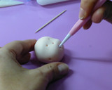 Foto del paso 5 de la receta: Muñeca de fondant para tartas - la cabeza