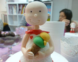 Foto del paso 1 de la receta: Muñeca de fondant, cabeza y pelo