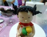Foto del paso 5 de la receta: Muñeca de fondant, cabeza y pelo