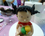Foto del paso 5 de la receta: Muñeca de fondant, cabeza y pelo