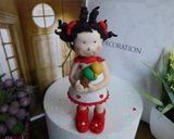 Foto del paso 6 de la receta: Muñeca de fondant, cabeza y pelo