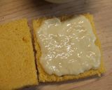 Foto del paso 3 de la receta: Pastel de melocotón con crema de vainilla