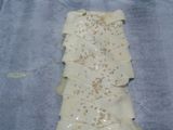 Trenza de hojaldre con salchichón y dátiles