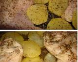 Foto del paso 3 de la receta Muslos de pollo y patatas al horno a las hierbas provenzales
