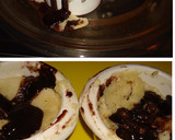 Foto del paso 4 de la receta: Souflé con mousse de chocolate en microondas