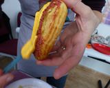 Foto del paso 9 de la receta: Pasteles choux y éclairs rellenos de caramelo y cubiertos de glasa