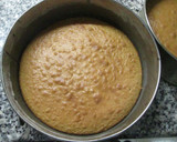 Foto del paso 6 de la receta: Pastel de café con crema de chocolate, almendras y glaseado real