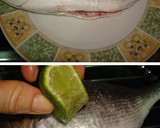 Foto del paso 2 de la receta: Dorada al horno con guisantes y champiñones