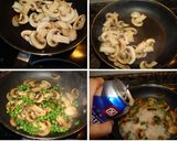 Foto del paso 6 de la receta: Dorada al horno con guisantes y champiñones