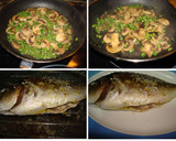 Foto del paso 8 de la receta: Dorada al horno con guisantes y champiñones