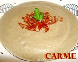 Foto del paso 5 de la receta: Crema de berenjena con crujiente de jamón