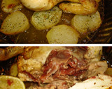 Foto del paso 4 de la receta: Pollo picantón amarillo con jamón y aroma de lima