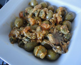Foto del paso 5 de la receta: Aceitunas con mejillones en escabeche y queso manchego
