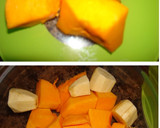 Foto del paso 3 de la receta: Pastel de calabaza, setas y plátano en microondas