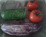 Foto del paso 1 de la receta: Chapatas rellenas de verduras asadas con bacalao