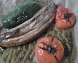 Foto del paso 2 de la receta: Chapatas rellenas de verduras asadas con bacalao