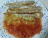 Foto del paso 3 de la receta: Chapatas rellenas de verduras asadas con bacalao