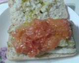 Foto del paso 5 de la receta: Chapatas rellenas de verduras asadas con bacalao