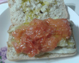 Foto del paso 5 de la receta: Chapatas rellenas de verduras asadas con bacalao