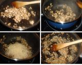 Foto del paso 1 de la receta: Risotto de champiñones con huevos de codorniz