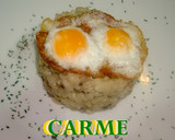 Foto del paso 6 de la receta: Risotto de champiñones con huevos de codorniz