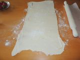 Cuernos de crema de chocolate