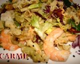 Foto del paso 9 de la receta: Ensalada vegetal con pasta y langostinos