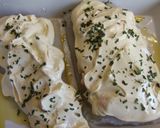 Foto del paso 5 de la receta: Bacalao fresco gratinado con langostinos