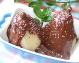 Foto del paso 8 de la receta: Peras con chocolate al aroma de ron y vainilla