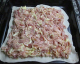 Foto del paso 3 de la receta: Tarta de hojaldre con jamón, queso y beicon