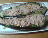 Foto del paso 1 de la receta: Berenjenas en salsa verde y atún gratinadas con mayonesa