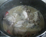 Foto del paso 4 de la receta: Pollo a la crema con verduras y vino rosado