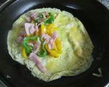 Foto del paso 5 de la receta Omelette con pimientos, cebolla y jamón york