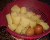Foto del paso 2 de la receta: Puré de patatas con nata y jamón