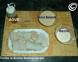 Foto del paso 4 de la receta: Bacalao con salsa de tomate al romesco y arroz basmati