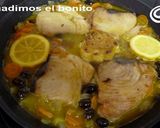 Foto del paso 6 de la receta: Bonito en escabeche de limón con aceitunas negras
