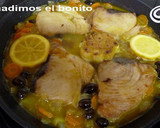 Foto del paso 6 de la receta: Bonito en escabeche de limón con aceitunas negras