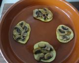 Foto del paso 3 de la receta: Rodajitas de patata con jamón y champiñones
