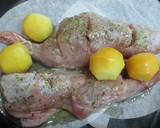 Foto del paso 2 de la receta: Conejo asado al horno con albaricoques
