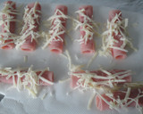 Foto del paso 4 de la receta: Rollitos de york y espárragos con ensalada