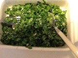 Ensalada de rúcula y queso