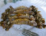 Foto del paso 7 de la receta: Salmonetes fritos con champiñones