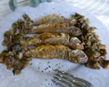 Foto del paso 7 de la receta: Salmonetes fritos con champiñones