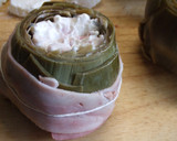 Foto del paso 6 de la receta: Alcachofas rellenas con queso de cabra y bacon